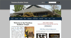 Desktop Screenshot of pasadenabuddhisttemple.org